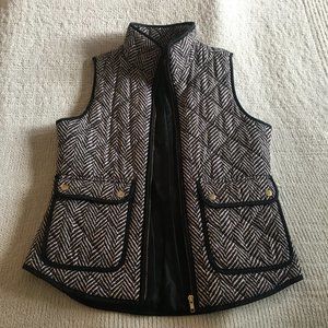 Herringbone Vest with Gold Detailing